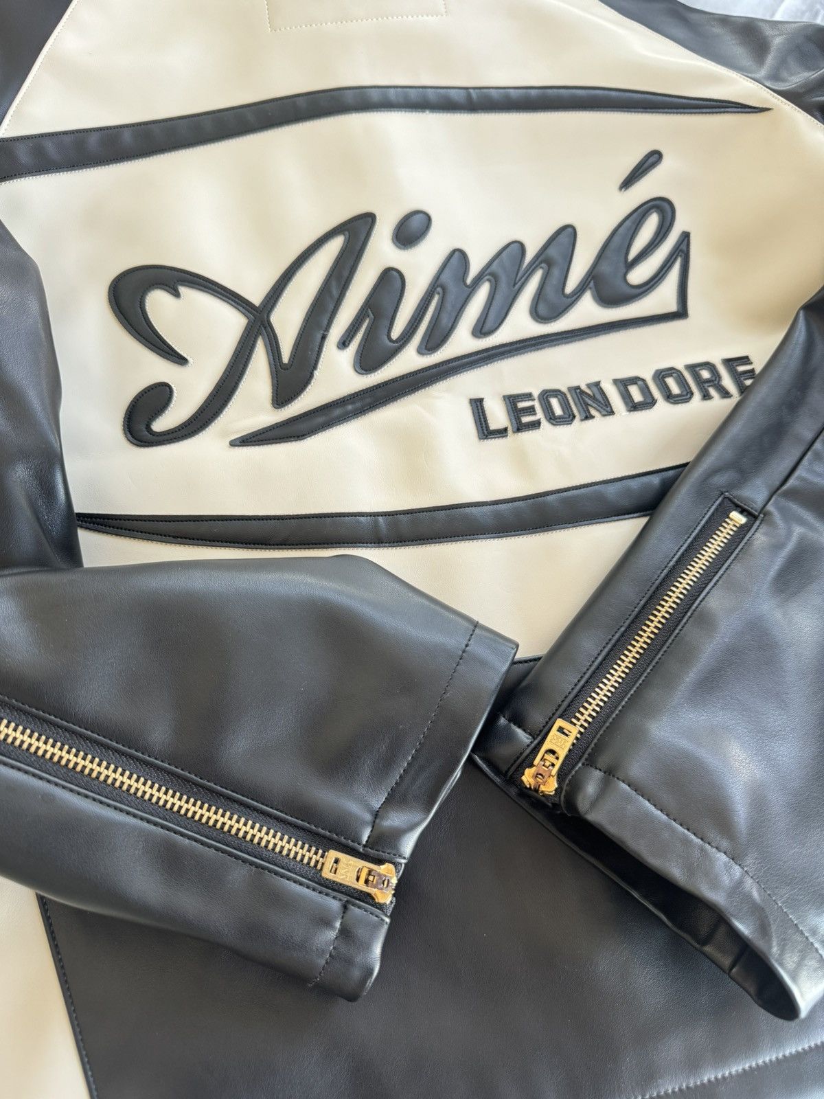 Aime Leon Dore Aime Leon Dore Leather Café Racer Jacket Size US S / EU 44-46 / 1 - 17 Thumbnail