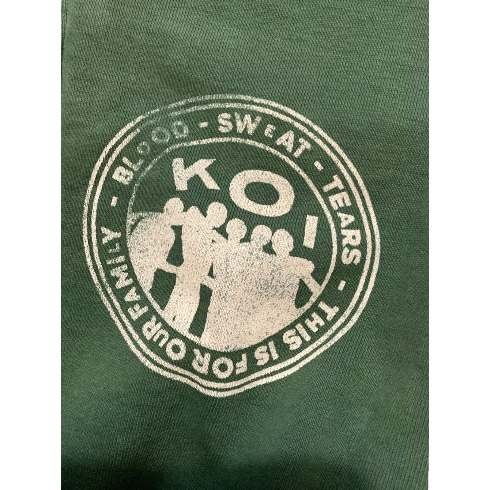 Vintage VINTAGE Made Blanks Buchanan’s Scotland Whisky Blood Sweat Tears Jogger Sweatpants Sz. L Green Mens Sweatpants Regular L Size US 33 - 7 Thumbnail
