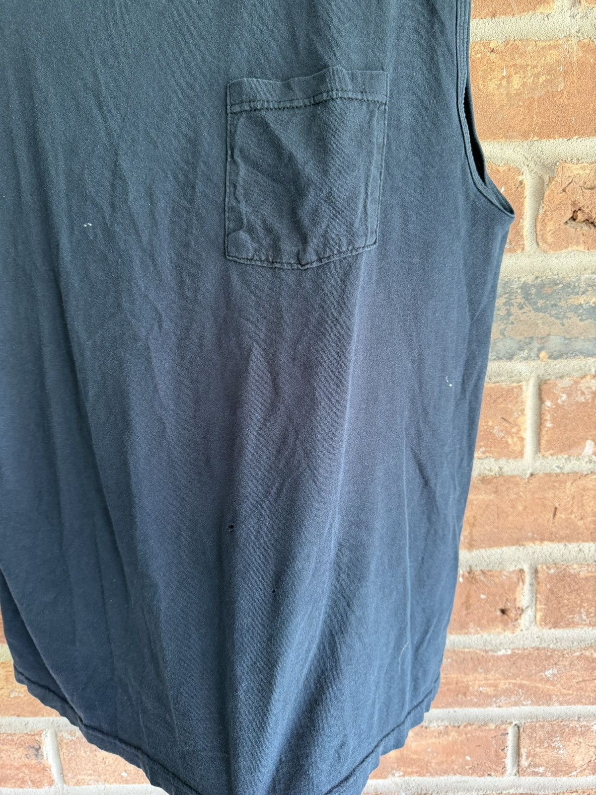 Fruit Of The Loom Faded Vintage Fruit of the Loom Sleeveless Shirt in Blue XL Size US XL / EU 56 / 4 - 4 Thumbnail