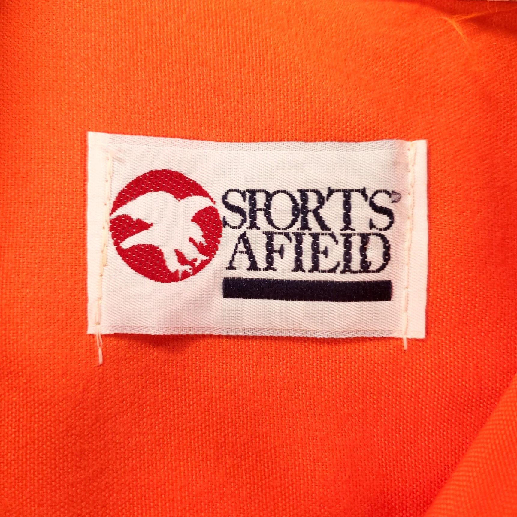 Hunter VINTAGE SPORTS AFIELD Button-Up Flannel Shirt Mens M Orange Hunter's Safety Orange Blank NOS Old Stock Regular Fit Size US M / EU 48-50 / 2 - 4 Thumbnail