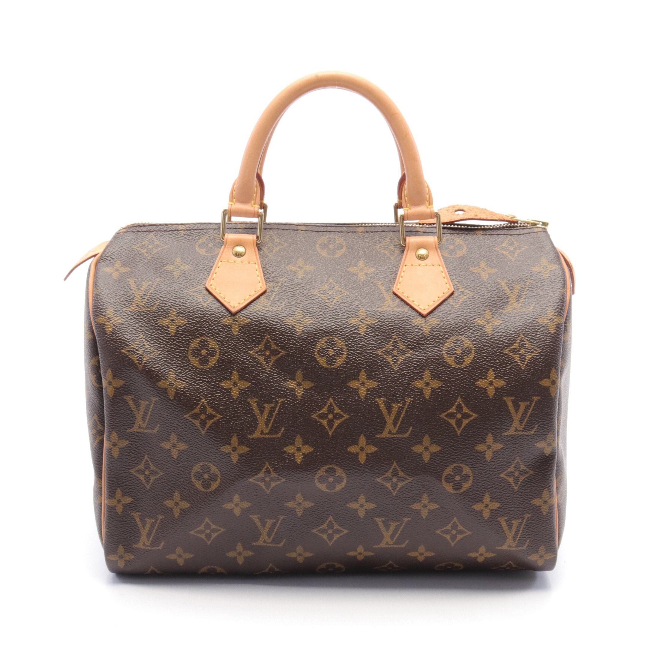 Louis Vuitton Louis Vuitton Speedy 30 Monogram Handbag Leather Brown Size ONE SIZE - 1 Thumbnail