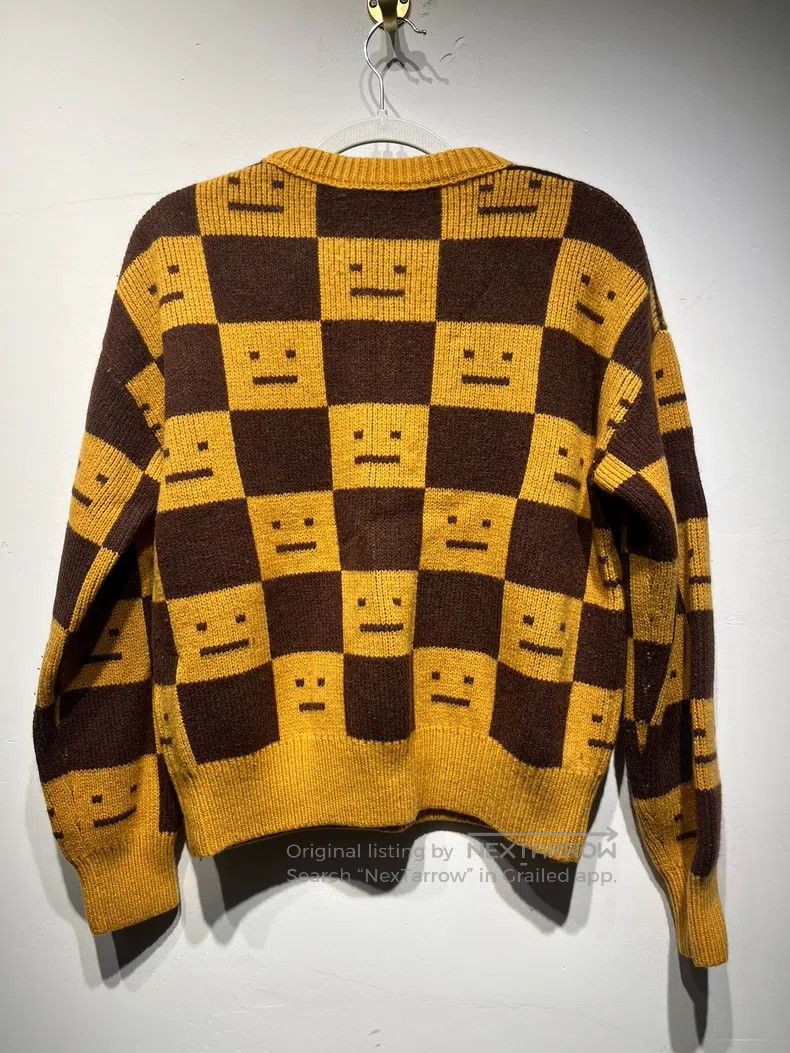 Acne Studios Acne Studios FW22 Plaid Face Expression Crew Neck Long Sle Size US XXS / EU 40 - 2 Thumbnail