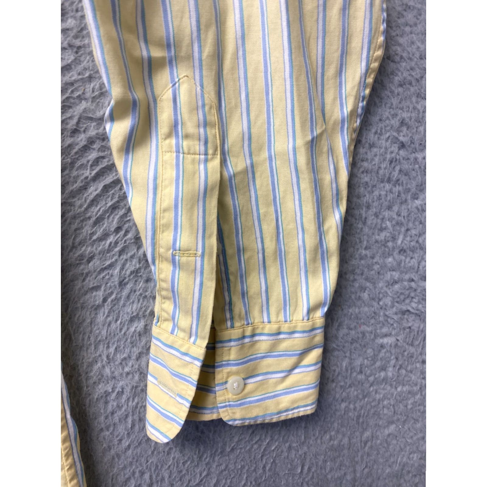 Polo Ralph Lauren Polo Ralph Lauren Shirt Men Button-Up Striped Yellow/White 10 20/21 Classic Fit Long Sleeve Collared Cotton Embroidered Logo Casual Spring Summer Size US M / EU 48-50 / 2 - 3 Thumbnail