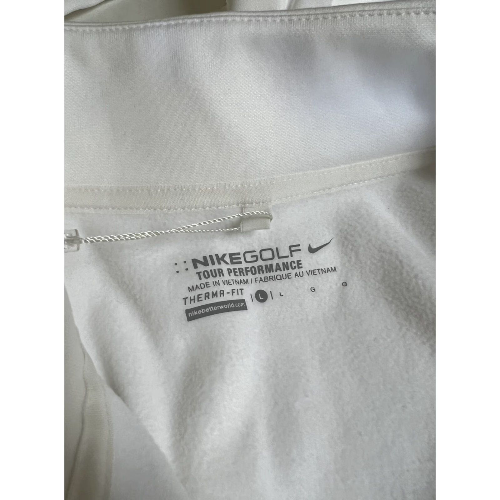 Nike Nike Golf Mens Pullover Therma-Fit Quarter Zip White L Size US L / EU 52-54 / 3 - 5 Thumbnail