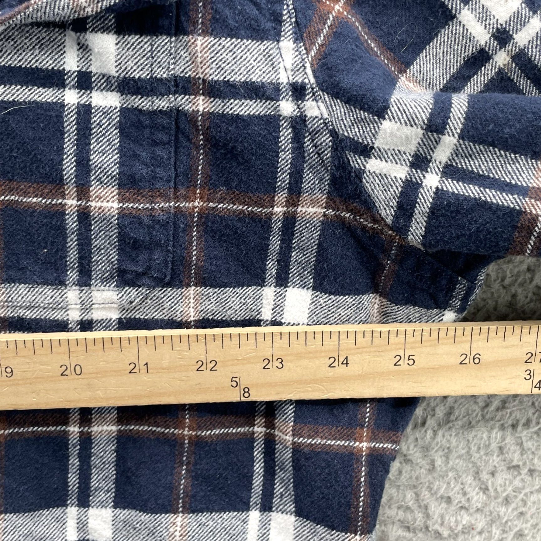 Vintage VINTAGE JACHS Flannel Shirt Men 2XL Navy Plaid Chamois Outdoor Cabin Workwear 90s Size US XXL / EU 58 / 5 - 6 Thumbnail