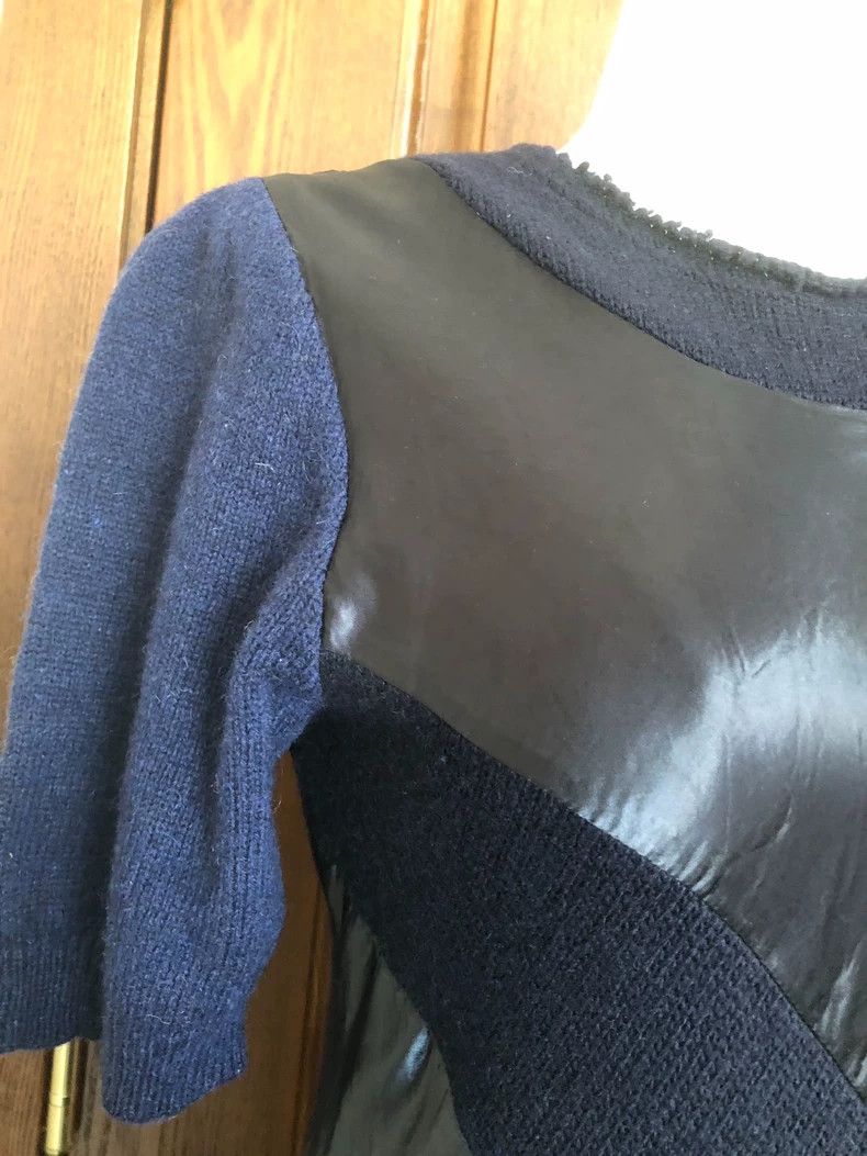 Comme des Garcons Comme Des Garcons Satin paneled dress CDG knit dress Size S / US 4 / IT 40 - 5 Thumbnail