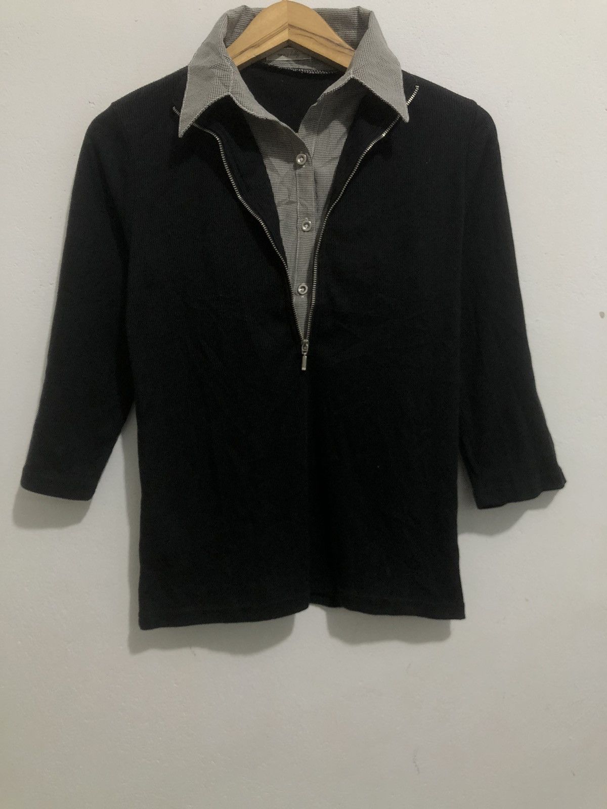 Japan Gothic zipper Double Layer LongSleeve Rock Punk Style