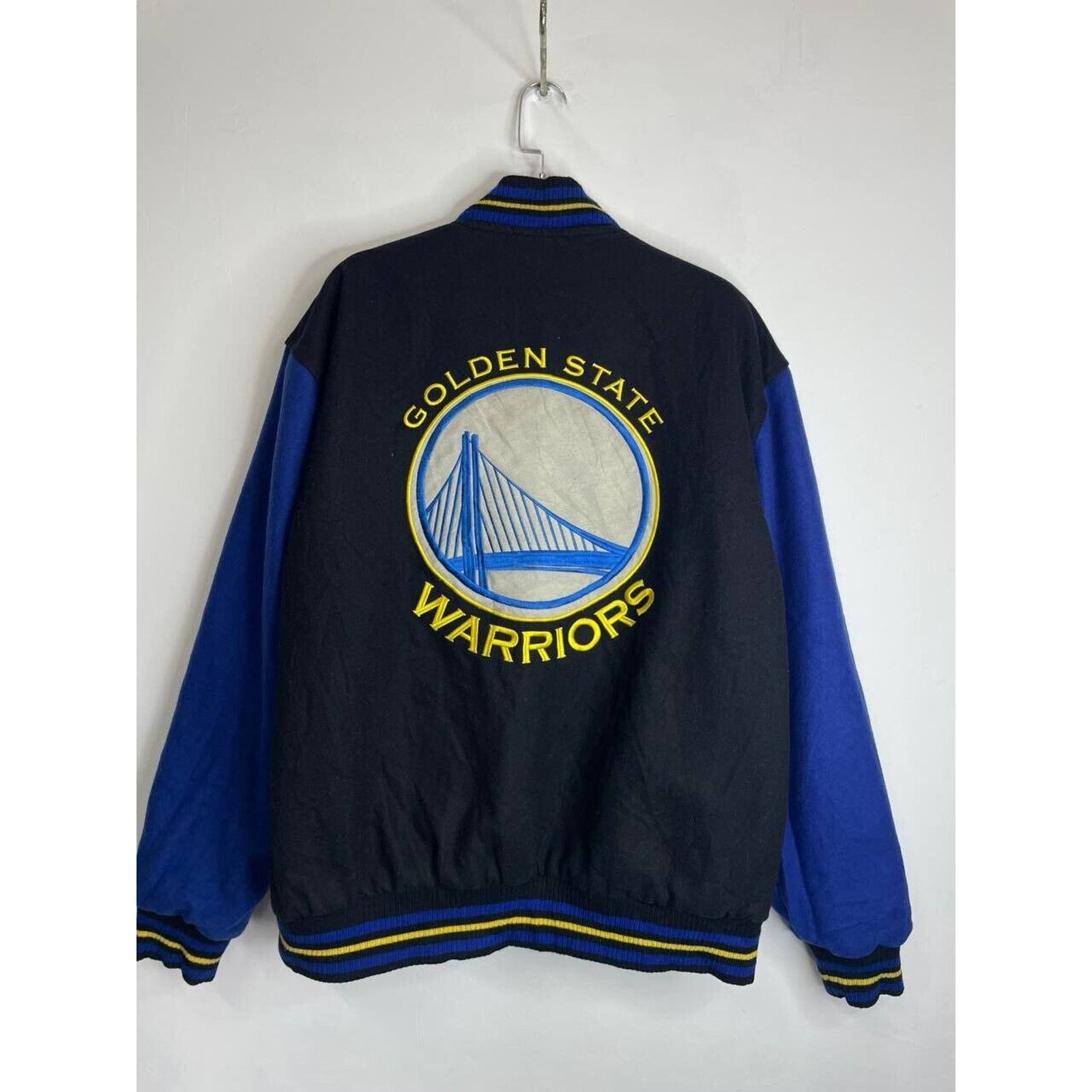 Vintage Golden State Warriors Varsity Jacket 2XL NBA Bomber