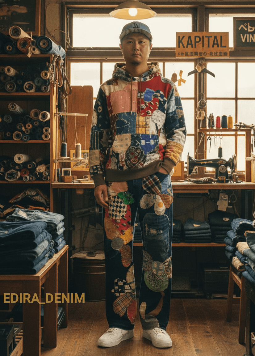 Kapital Kapital Kountry Patchwork Rework Denim Jeans – Made in Japan Size US 29 - 13 Thumbnail