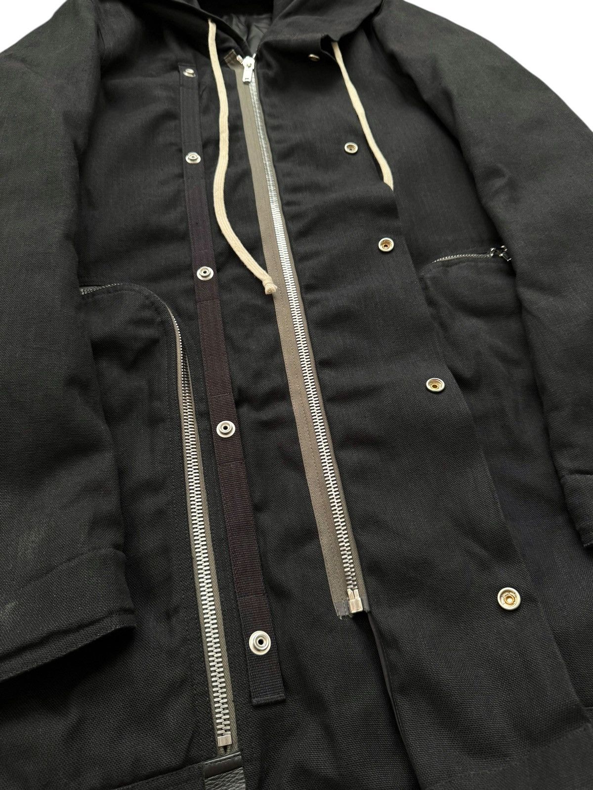 Rick Owens RARE Mainline Bauhaus Fishtail Zip Bladder Parka Size US S / EU 44-46 / 1 - 15 Thumbnail