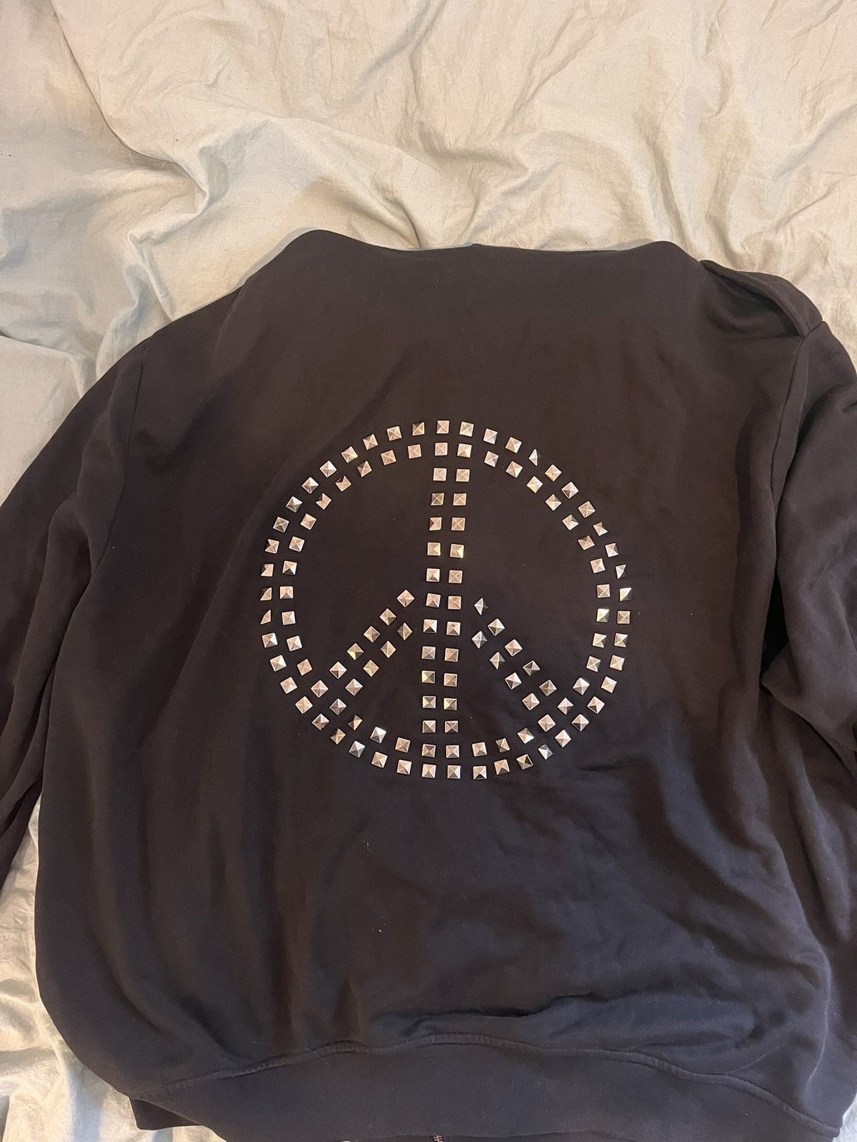 Moschino Love Moschino Studded Peace sign hoodie Size US XXL / EU 58 / 5 - 3 Thumbnail