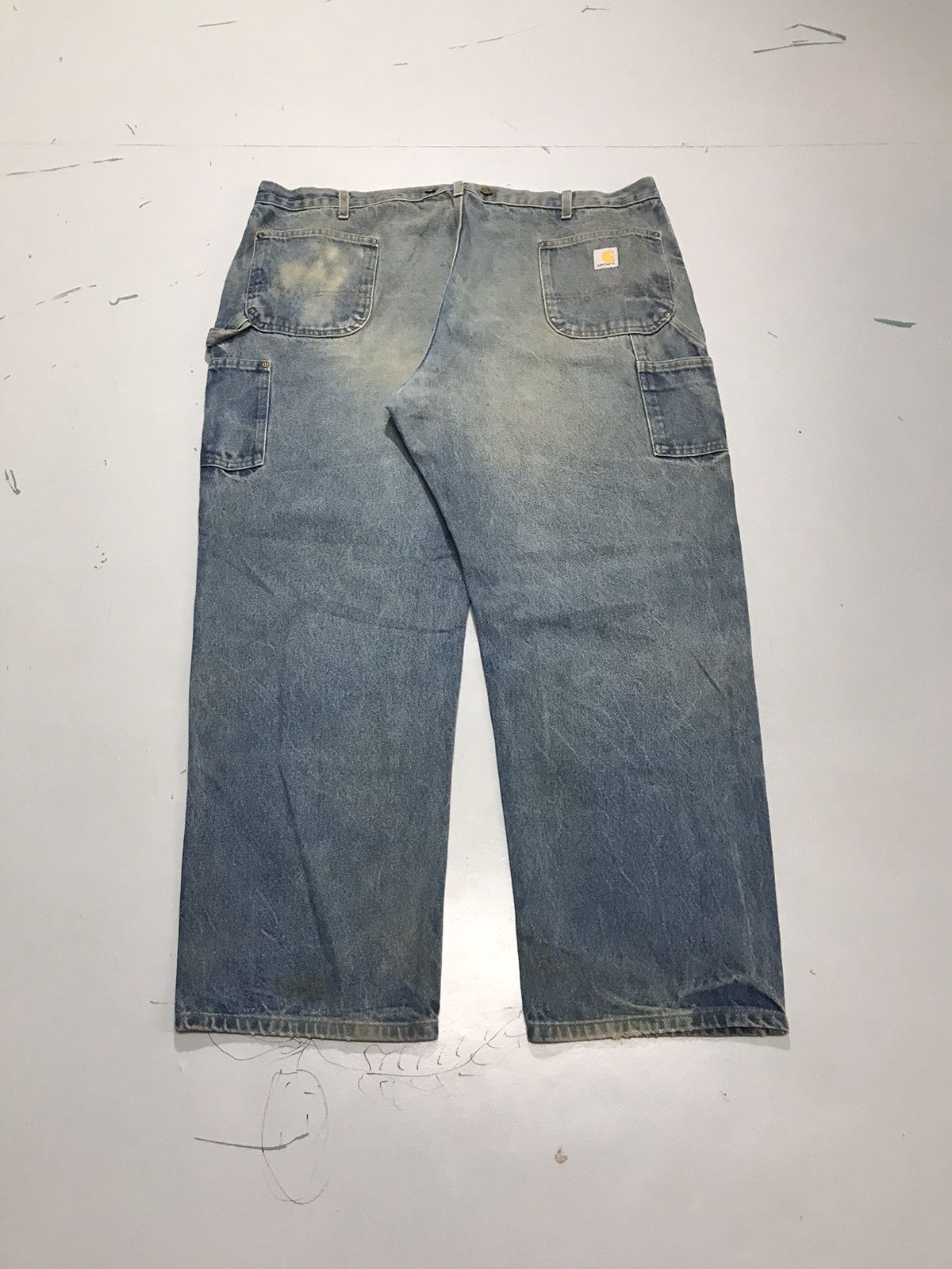 Carhartt Vintage Carhartt B07 DNM dusty double knee workwear 46x31.5 Size US 44 / EU 60 - 2 Thumbnail