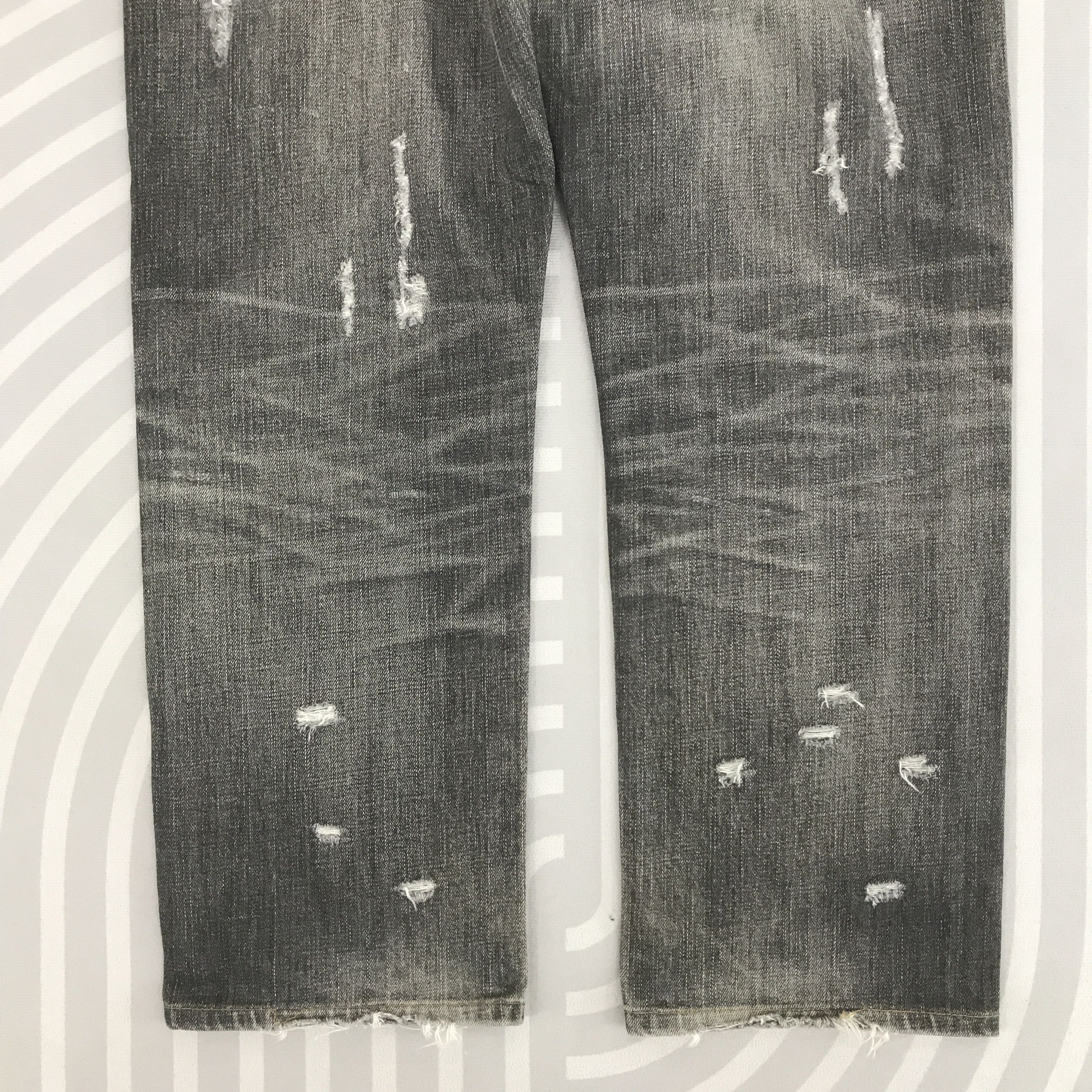 Uniqlo × Vintage Vintage Uniqlo Distressed Black denim jeans pants Size US 32 / EU 48 - 6 Thumbnail
