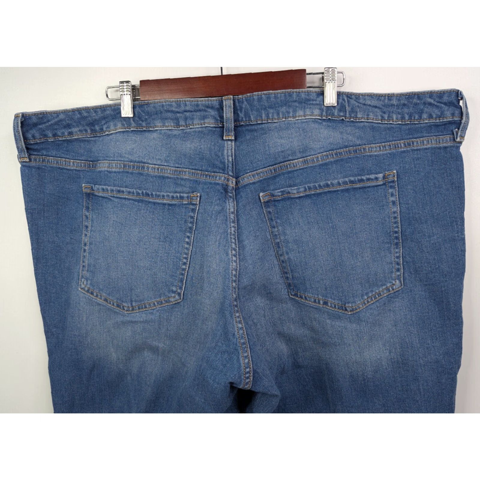 Old Navy Old Navy Jeans Womens 24 OG Straight Blue Mid Rise Ankle 99% Cotton Stretch 1% Spandex/Elastane Regular Size 24 Men/Women? Size 42" / US 20 - 3 Thumbnail