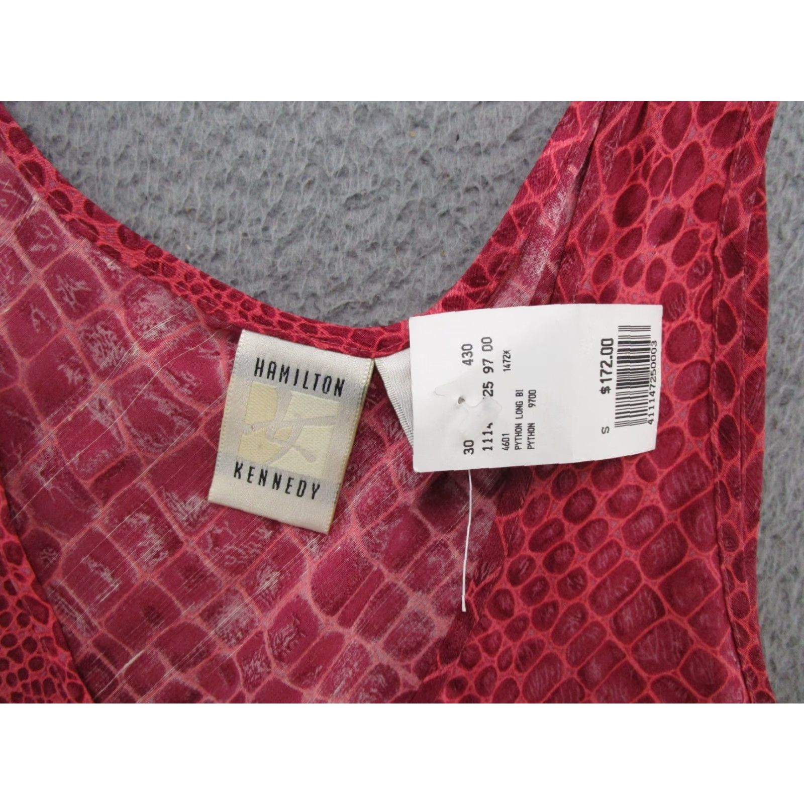 Hamilton VTG Hamilton Kennedy 100% Silk Sleeveless Abstract Lightweight Dress SZ S NEW Size S / US 4 / IT 40 - 4 Thumbnail