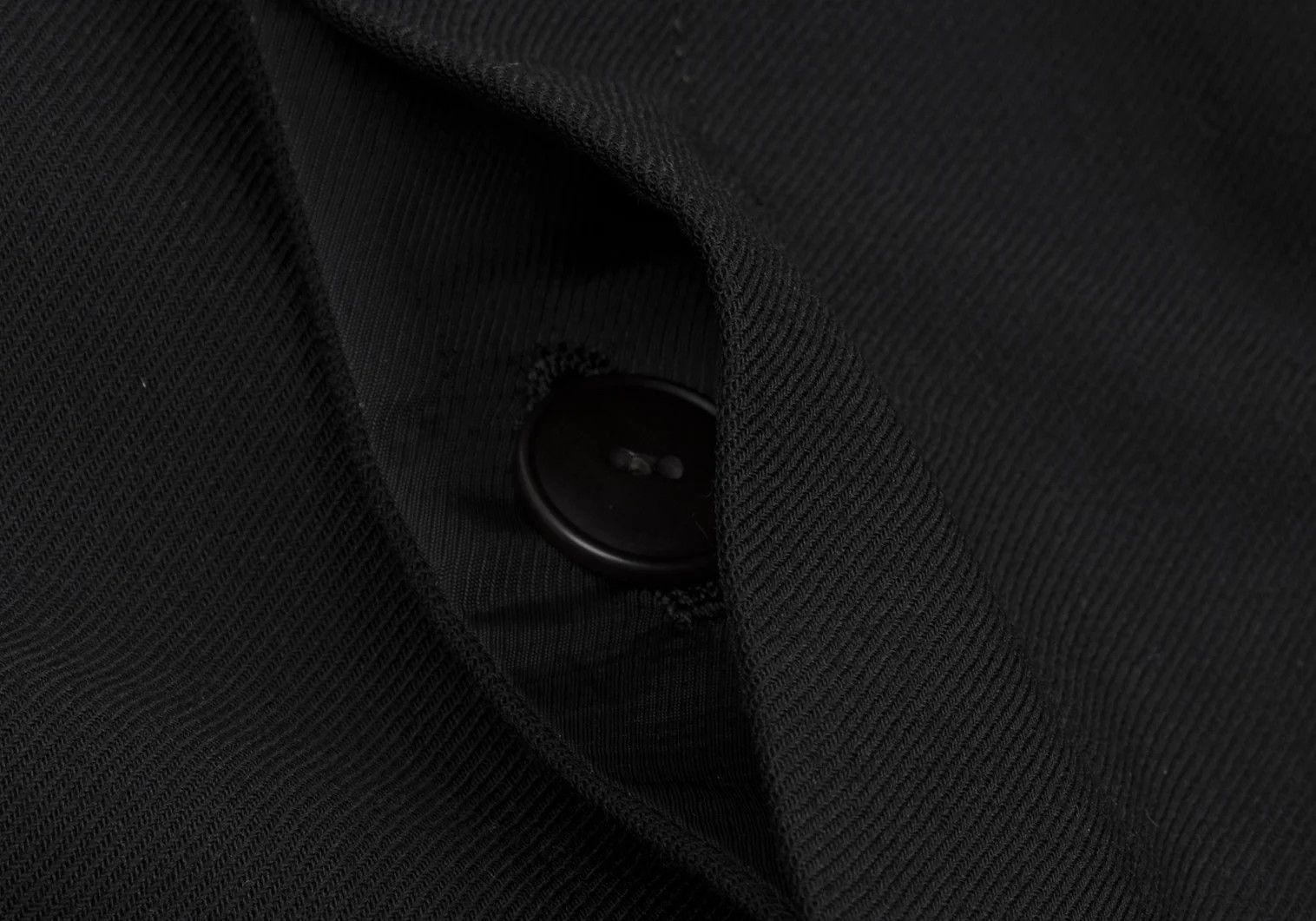 Jean Paul Gaultier Wool Lapel Design Fly Front Jacket in Black Size 48 Size US M / EU 48-50 / 2 - 9 Thumbnail