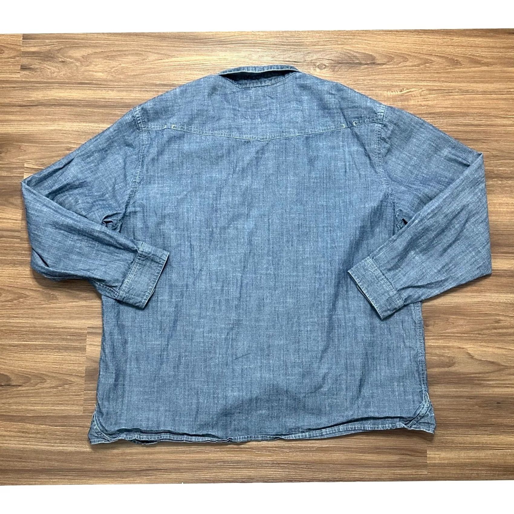 Vintage 5.11 Tactical Work Shirt Men's Denim Chambray LS Snap Button Size 2XL Size US XXL / EU 58 / 5 - 7 Thumbnail