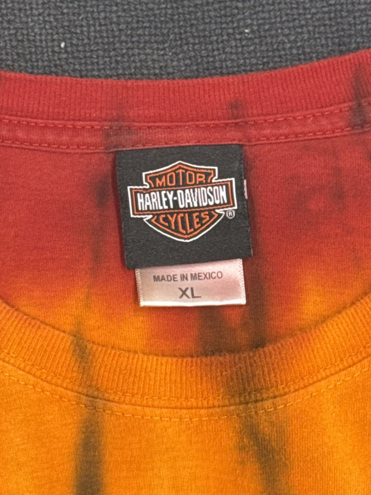 Vintage Harley Davidson Motorcycles Y2K Tie Dye Vintage T-Shirt Size US XL / EU 56 / 4 - 4 Thumbnail