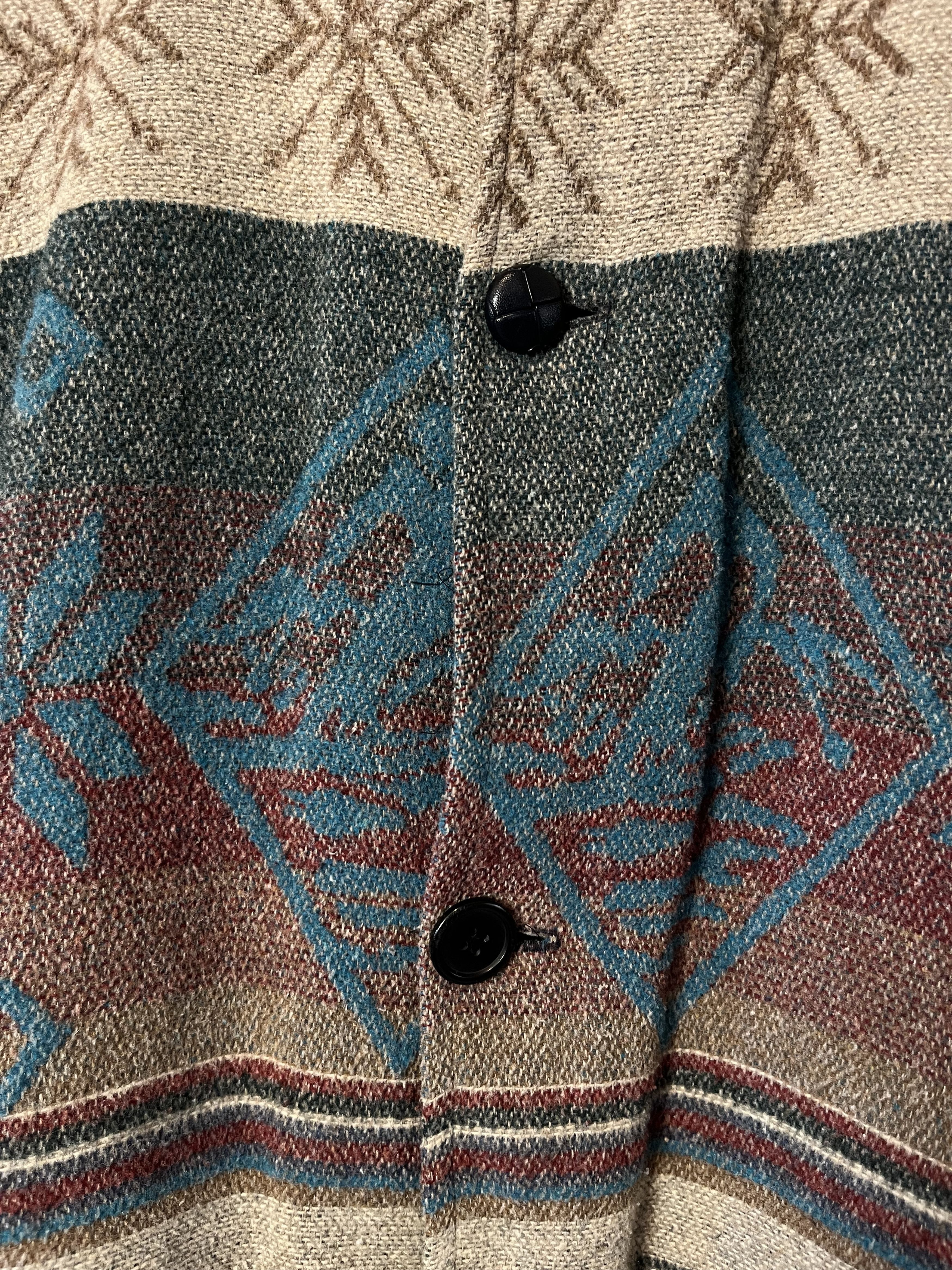 Vintage 90s Vintage Aztec Knits All Over Jacket Size US L / EU 52-54 / 3 - 4 Thumbnail