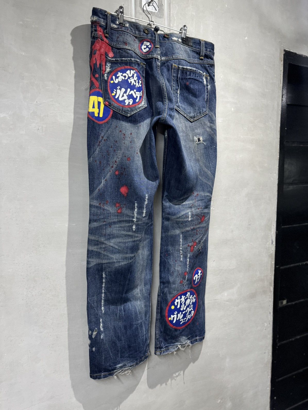 Japanese Brand Japanese Brand A.V.H. Costume Heavily Distressed Jeans Size US 36 / EU 52 - 12 Thumbnail