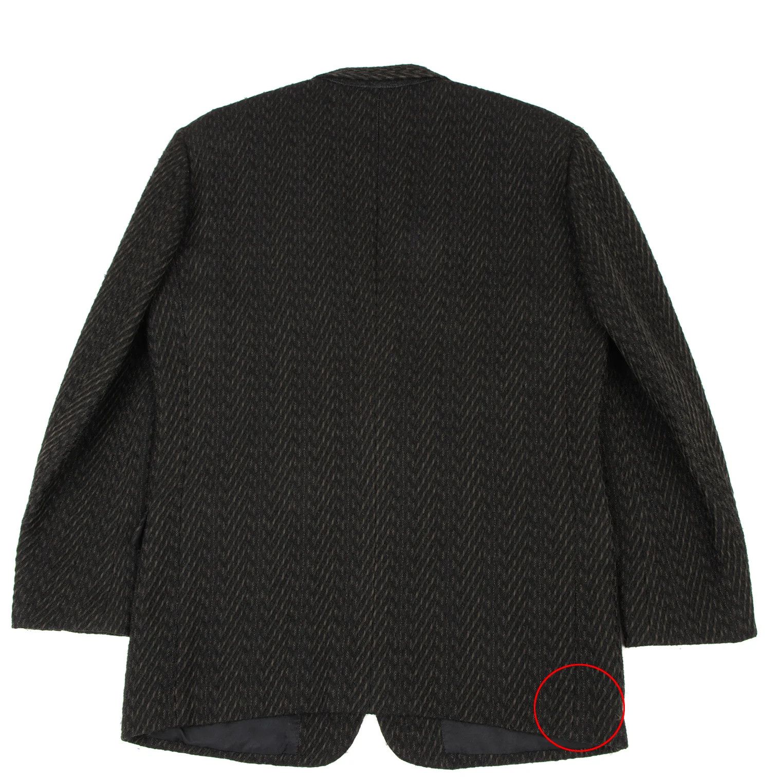 Issey Miyake Wool Patterned Jacket in Green and Black, Size L Size US L / EU 52-54 / 3 - 16 Thumbnail
