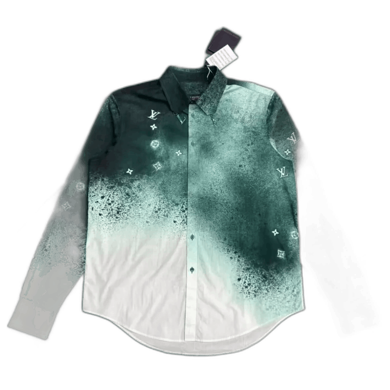 Louis Vuitton Louis Vuitton Long Sleeve Shirt with Ink Blot-yf Size US M / EU 48-50 / 2 - 1 Thumbnail
