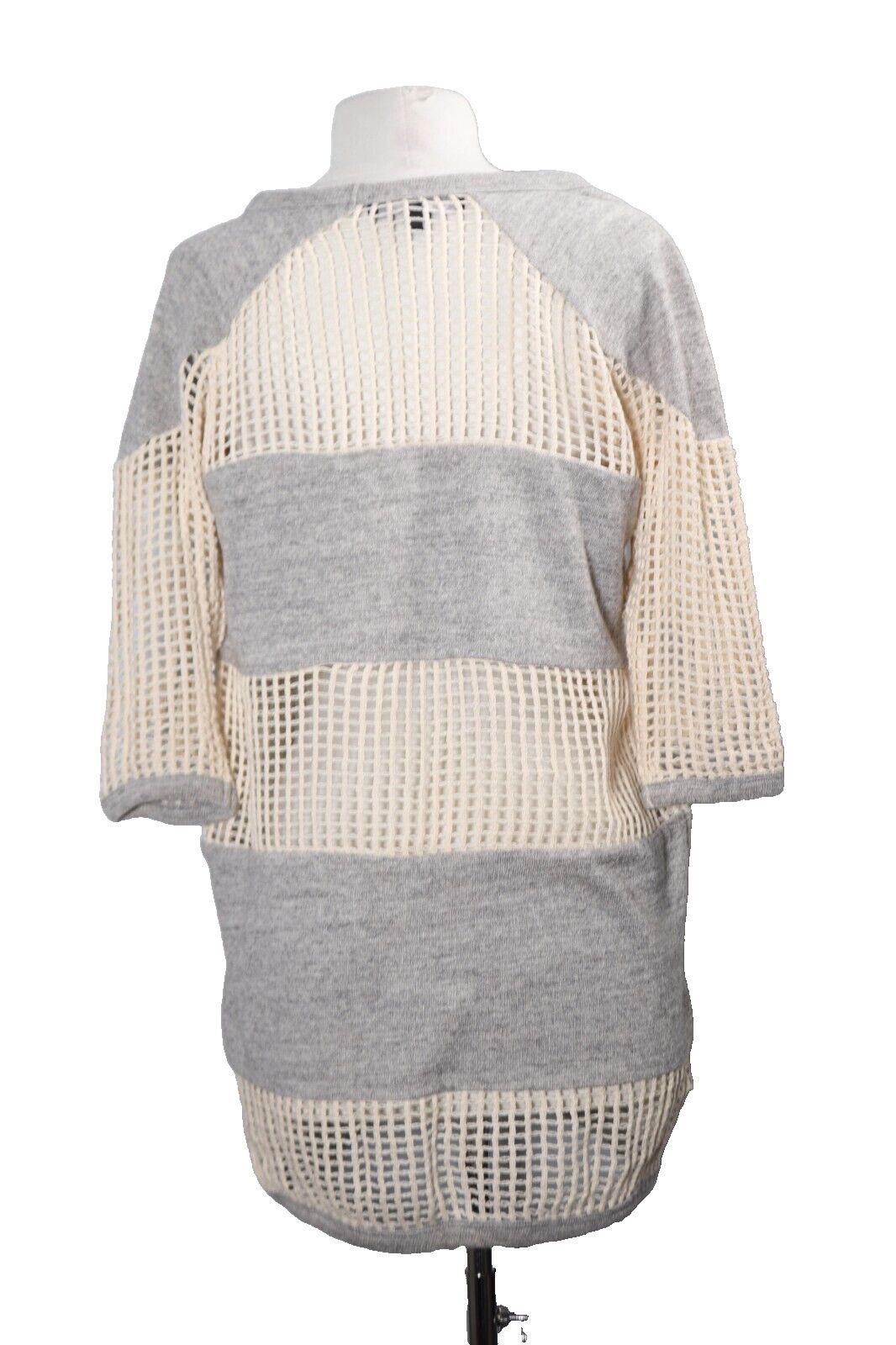 Isabel Marant Isabel Marant Women's 42 Cream Grey Knit Sweater Tunic Top Size M / US 6-8 / IT 42-44 - 5 Thumbnail