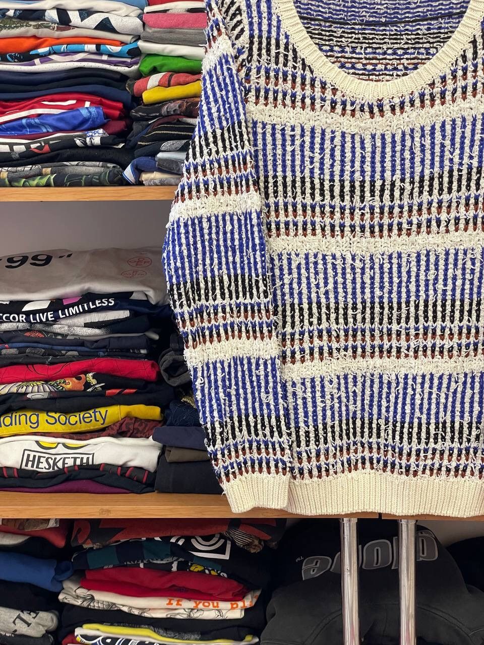 Vintage 🔥LASTDROP🔥 Hippie Style Colour Oversized Cotton Y2K Sweater Size M / US 6-8 / IT 42-44 - 5 Thumbnail