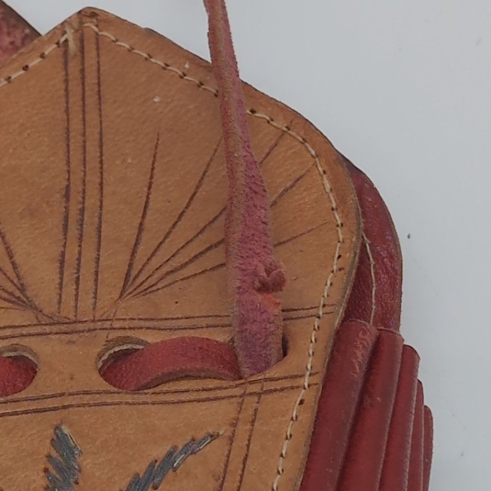 Vintage Vintage Taureg Expandable Bag Purse Wallet Embroidery Detai Size ONE SIZE - 4 Thumbnail