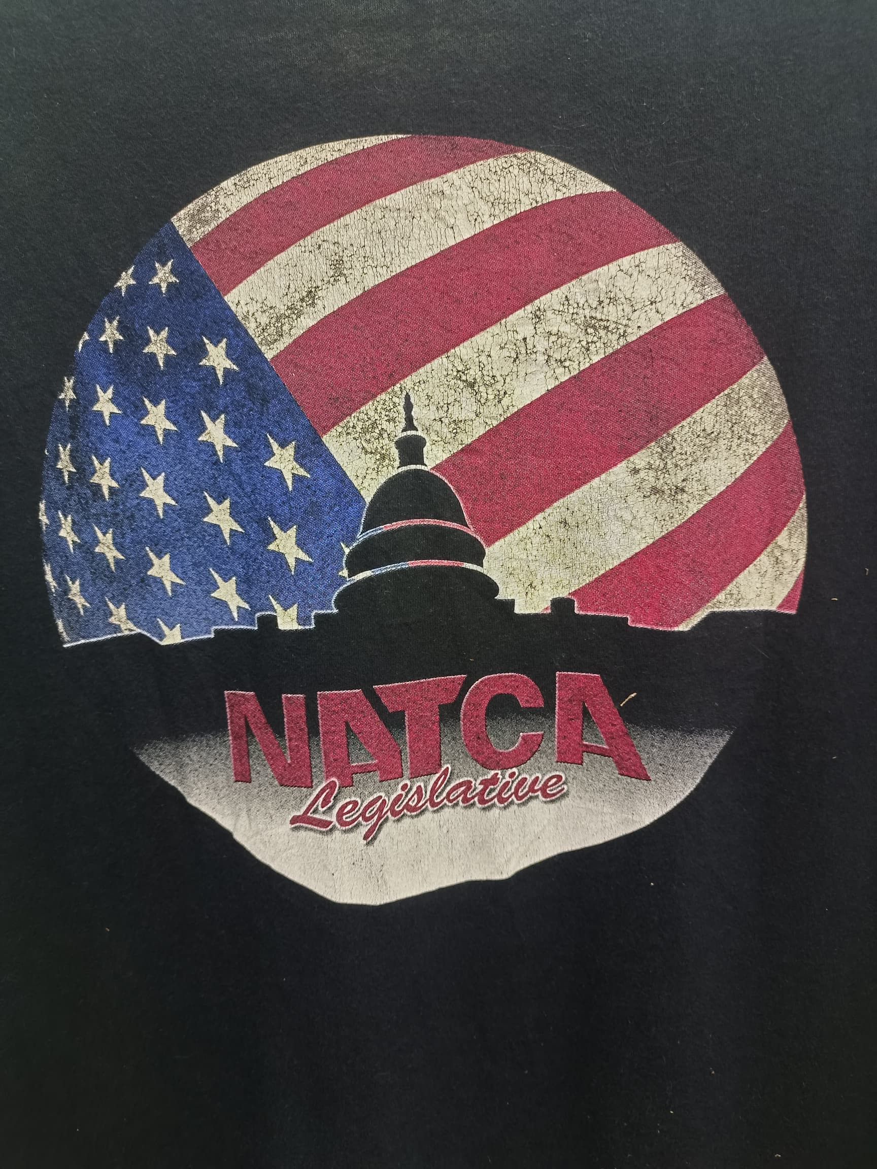 Vintage USA first Bella Canvas NATCA National Legislative Committee Size US L / EU 52-54 / 3 - 8 Thumbnail