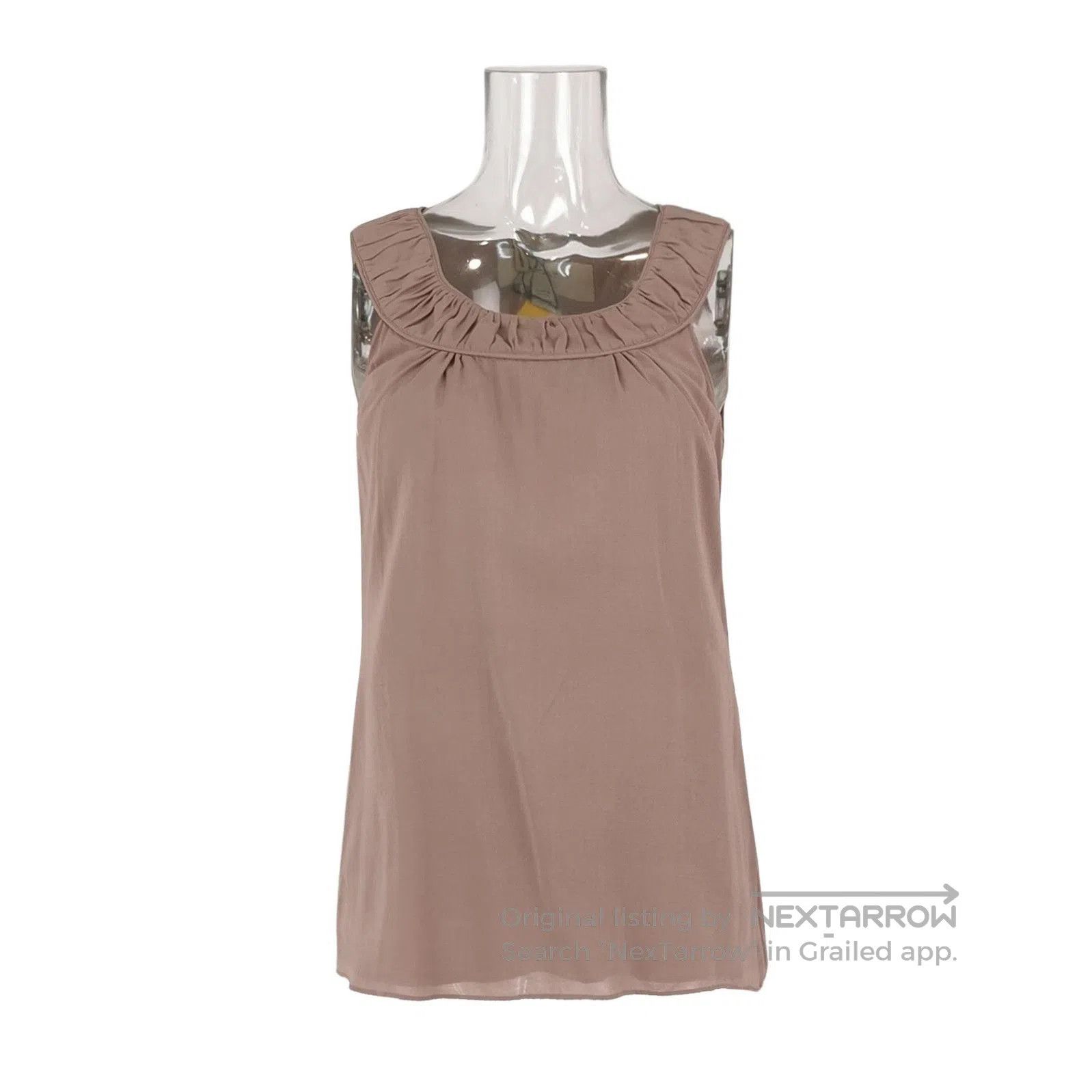 Burberry Burberry Silk Solid Color Round Neck Top . Size US L / EU 52-54 / 3 - 1 Thumbnail
