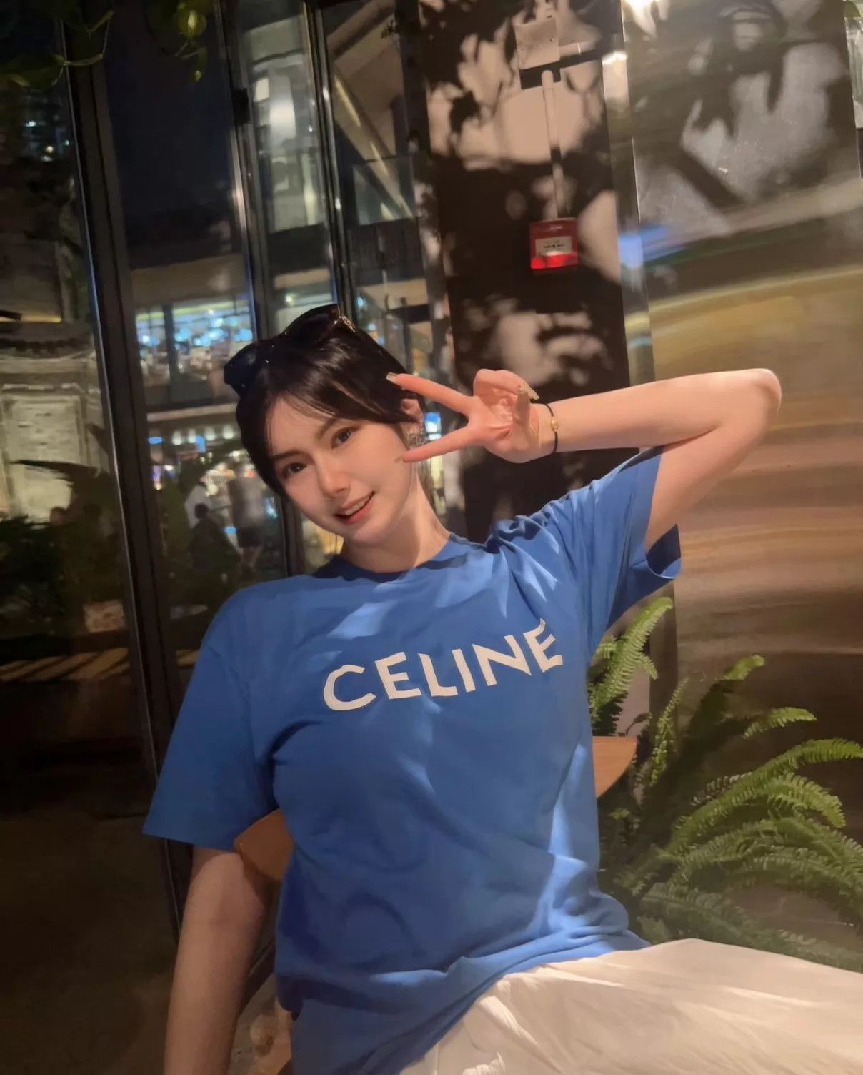 Celine Celine Classic Logo Blue Short Sleeve Tee L Size L / US 10 / IT 46 - 6 Thumbnail