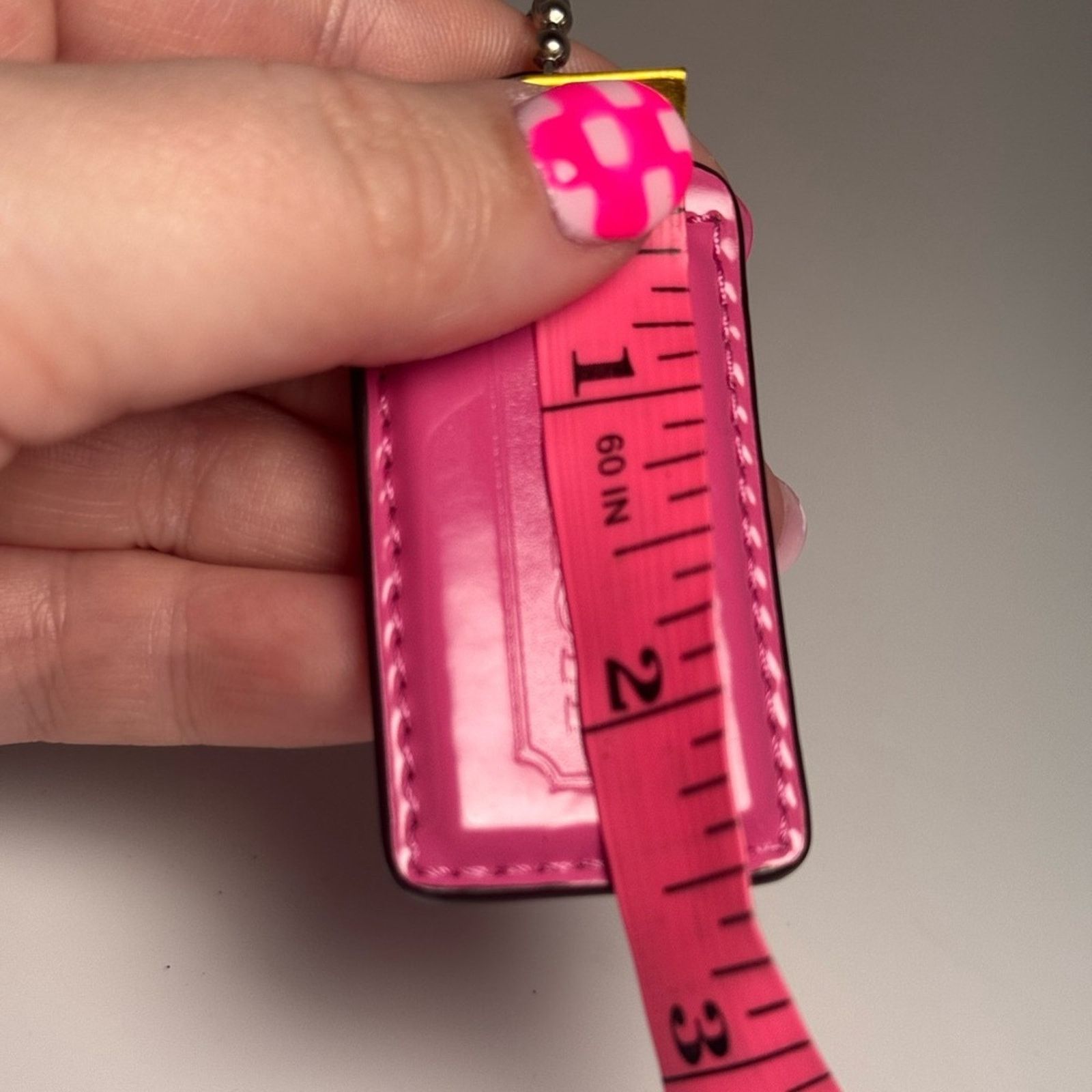 Coach Coach Raspberry Pink Smooth Leather Hang Tag Charm Size ONE SIZE - 5 Thumbnail