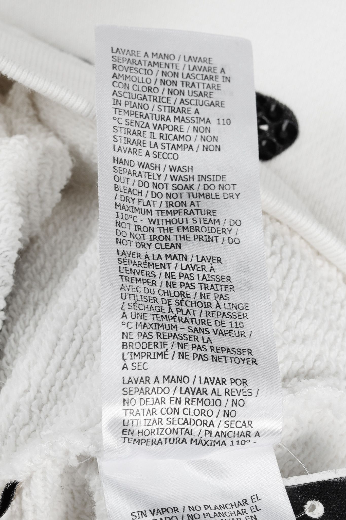 Gucci Gucci 1921 White Cotton French-Terry Crystal-Logo Sweatshirt Size XS / US 0-2 / IT 36-38 - 10 Thumbnail