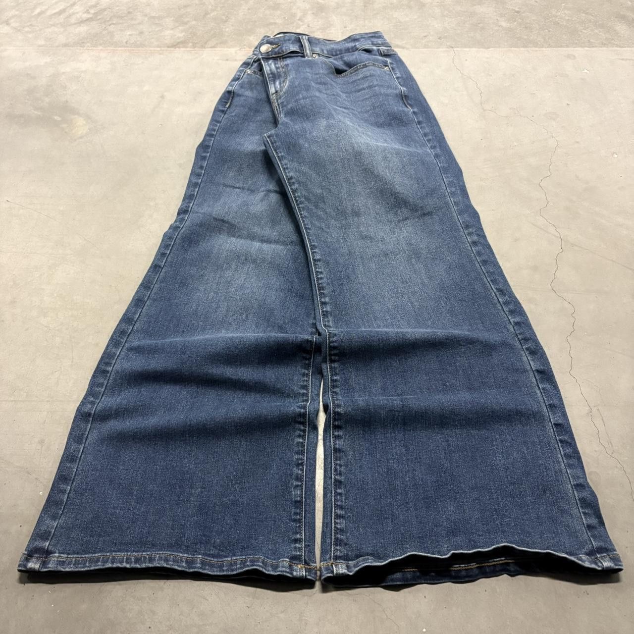 Vintage Crazy Vintage Y2K/2000s Baggy Flare Wideleg Skater Streetwear Dark Wash Denim Jeans! Size US 34 / EU 50 - 3 Thumbnail