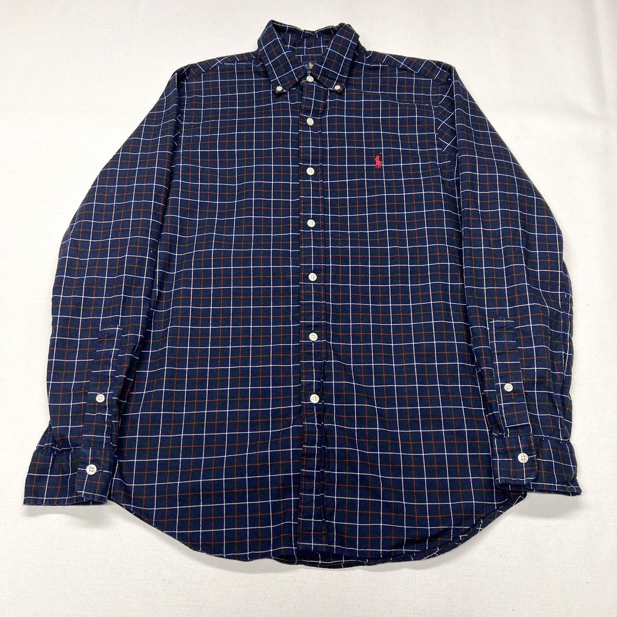 Polo Ralph Lauren Polo Ralph Lauren Shirt Blue Button Down Plaid Classic Fit Size US M / EU 48-50 / 2 - 1 Thumbnail