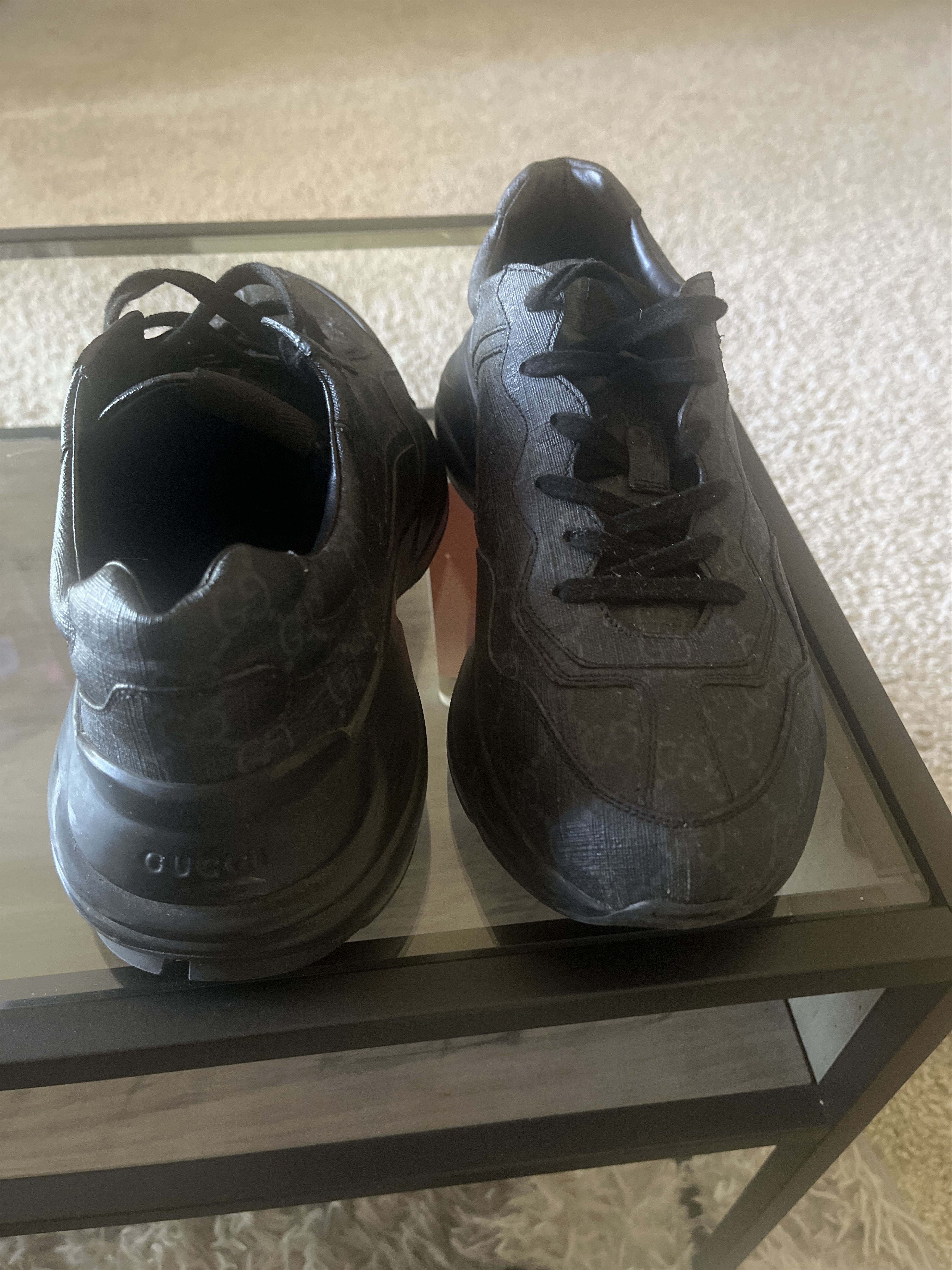 Gucci Black Rhyton Sneaks Size US 9 / EU 42 - 1 Thumbnail