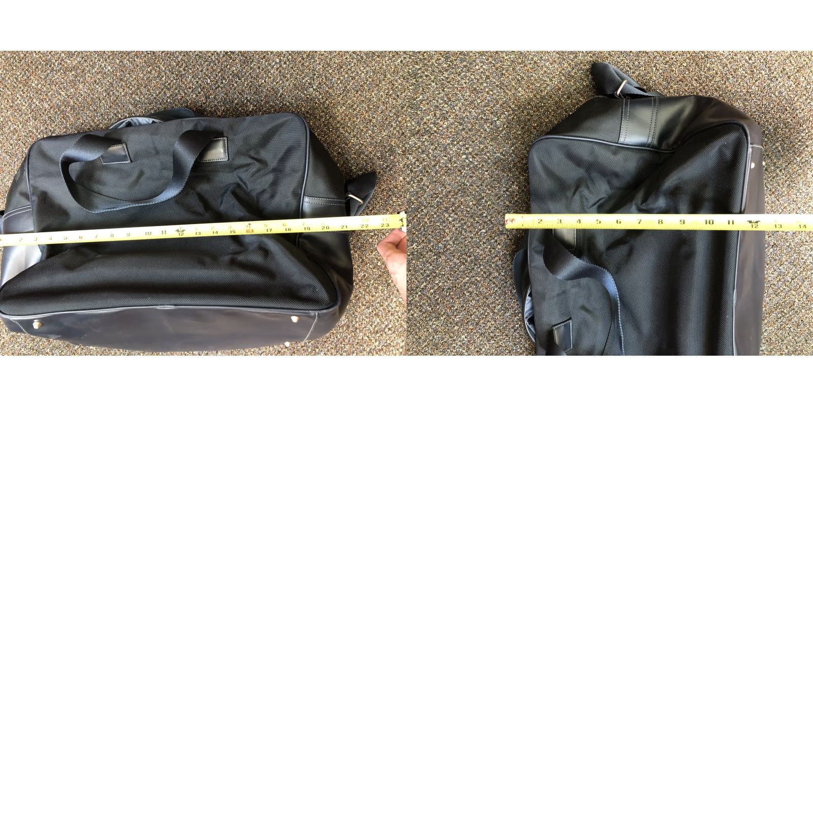 Calvin Klein VINTAGE Calvin Klein Duffle Bag MEN Large Navy blue Cotton Nylon Cotton Gym Bag BLACK Grey TT20 Size ONE SIZE - 8 Thumbnail