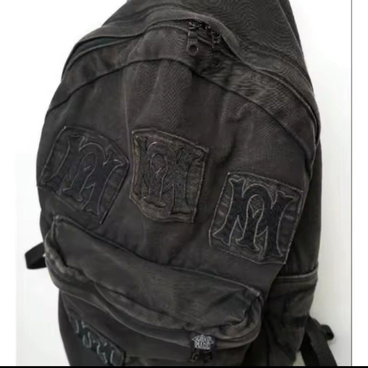 Japanese Brand Denim Y2k Backpack Women Streetwear Embroidery Letter Size ONE SIZE - 3 Thumbnail
