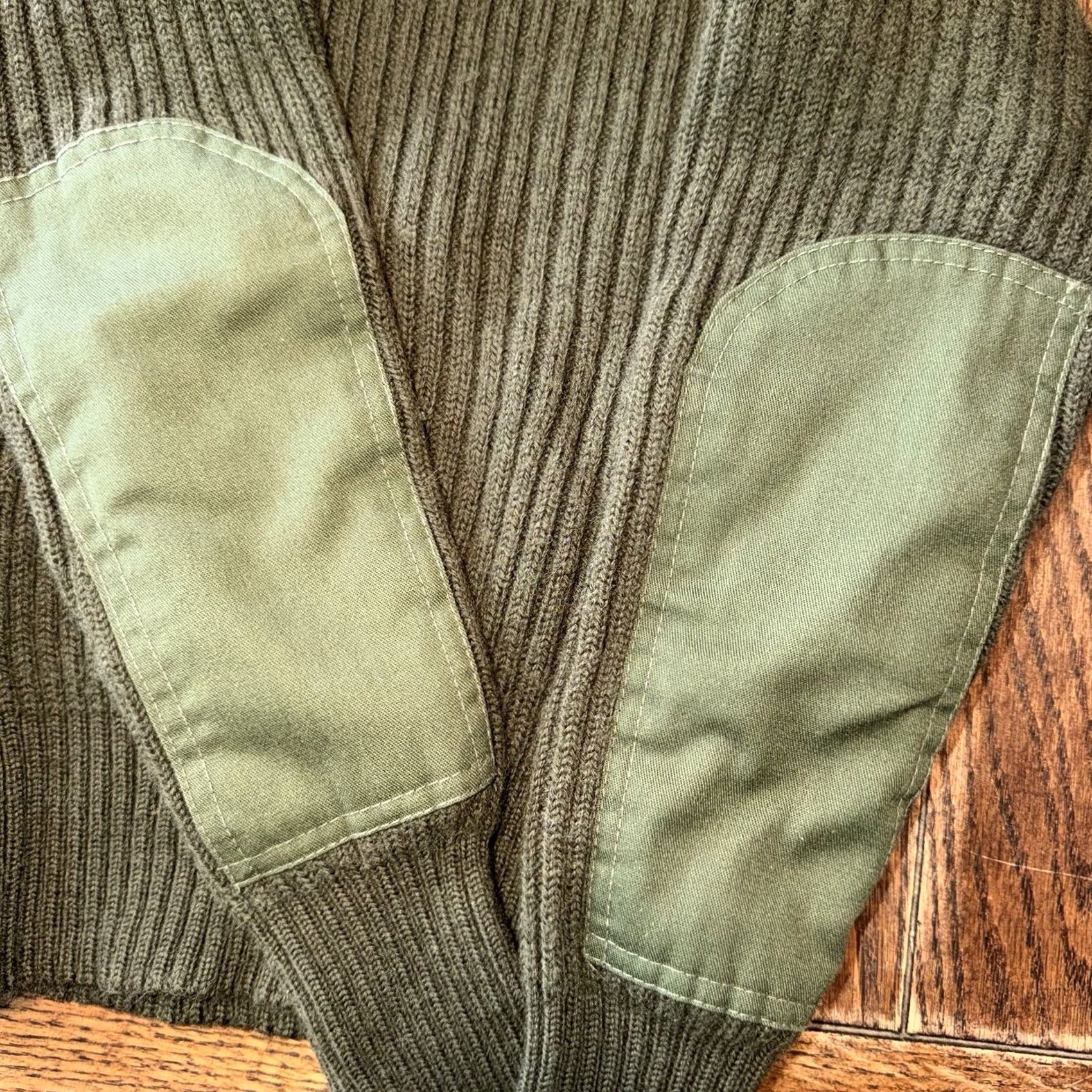 Commando VINTAGE DSCP Valor Collection Commando Sweater Mens 32 XXS Green Wool Military Casual Knit Crew Neck Long Sleeve Ribbed Regular Shirt? Size US XS / EU 42 / 0 - 2 Thumbnail