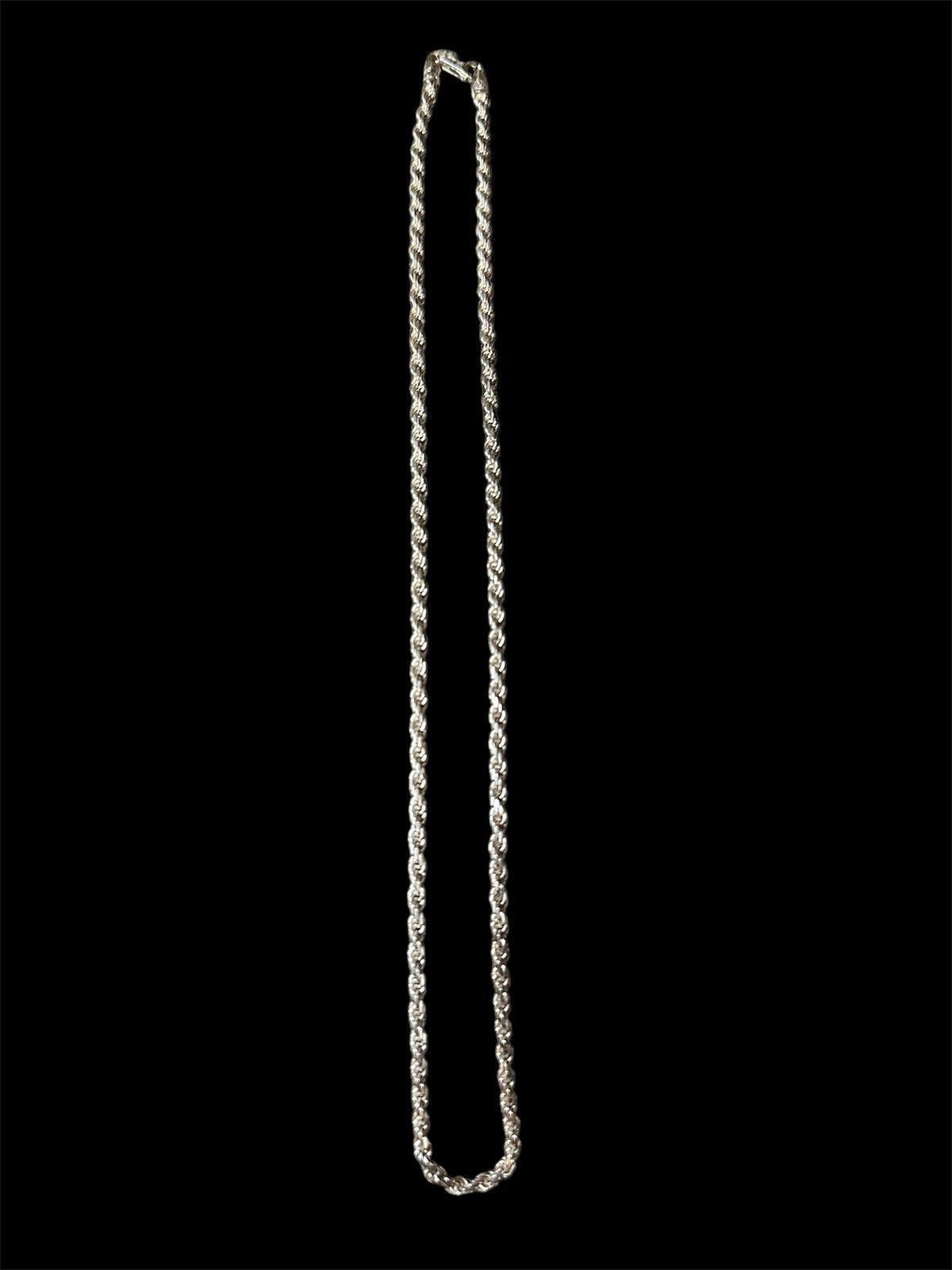 Jewelry Custom 925 Silver Rope Chain Size ONE SIZE - 1 Thumbnail