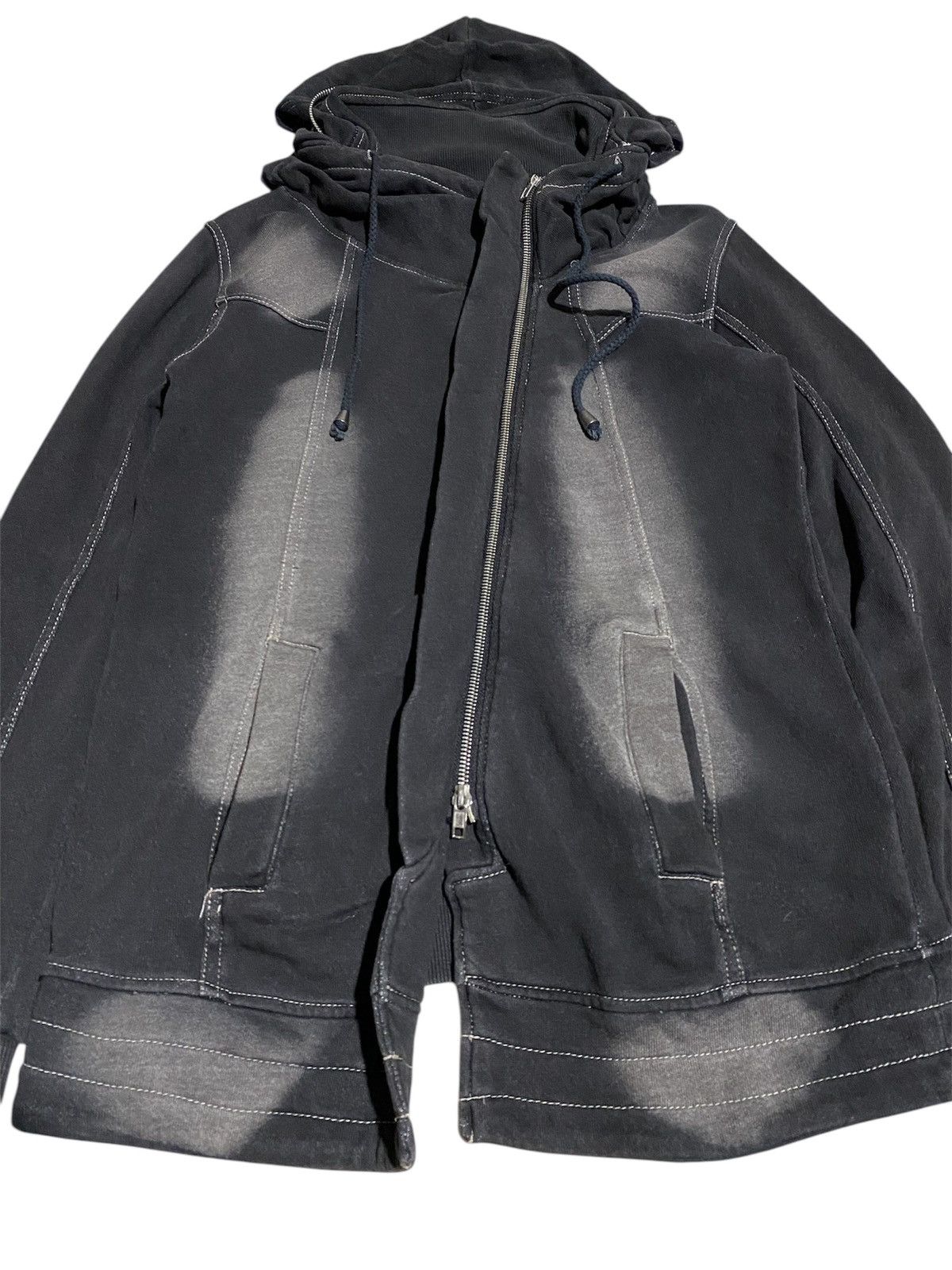 If Six Was Nine × Japanese Brand × Le Grande Bleu (L.G.B.) Heaven and earth by maruoka shoji asymmetrical bono jacket Size US M / EU 48-50 / 2 - 6 Thumbnail