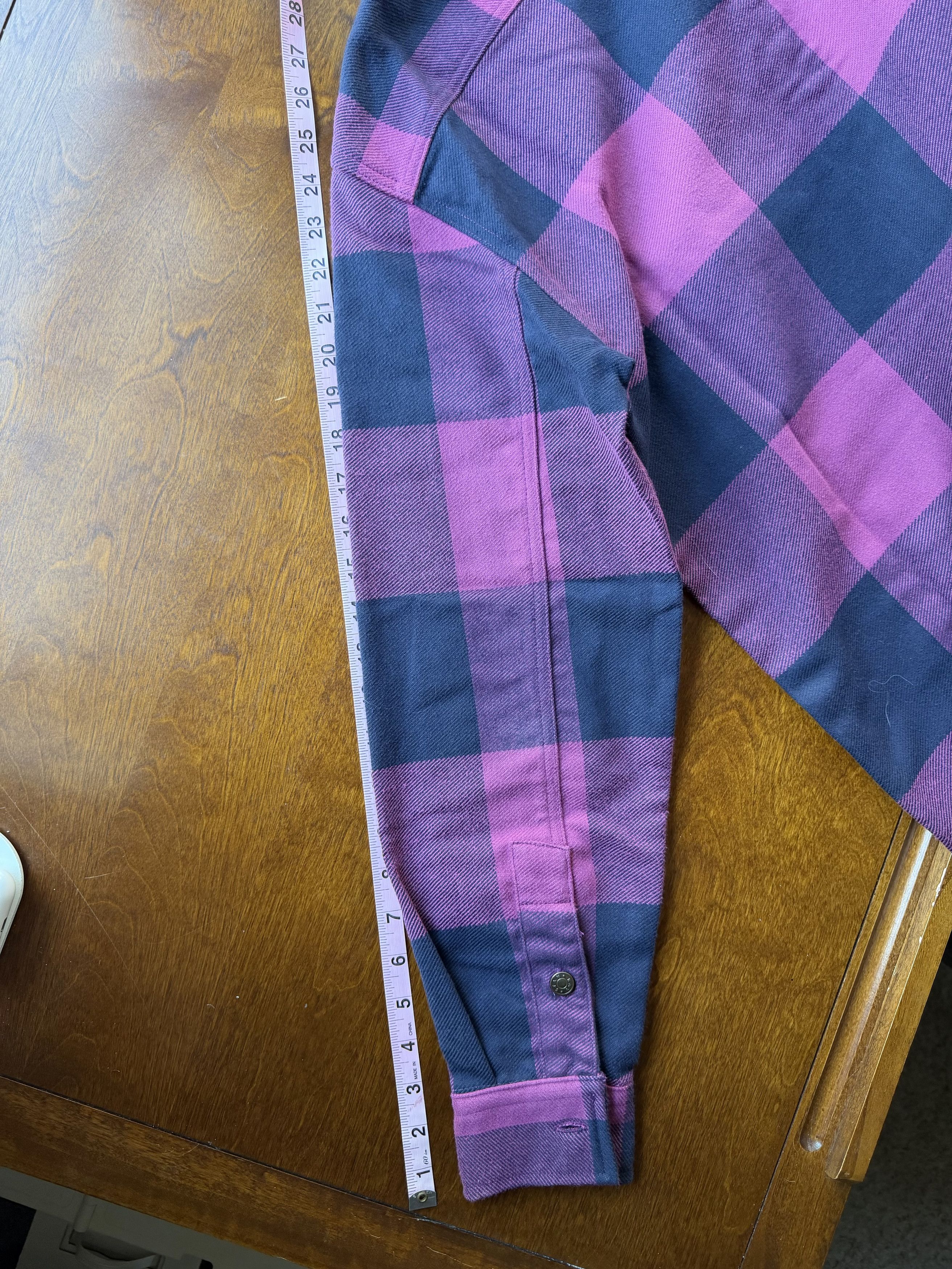 Stan Ray Stan Ray Flannel Shirt Jacket Purple Check Small Size US S / EU 44-46 / 1 - 11 Thumbnail