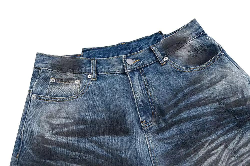 Other Washed Dirty High Street Ripped Distressed Baggy Jeans Size US 32 / EU 48 - 5 Thumbnail