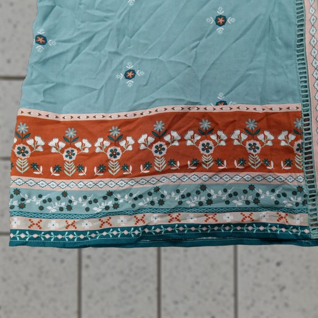Vintage Matilda Jane Cardigan Womens L Blue Floral Lightweight Knit Cardigan, Preppy, Casual, Workwear, All Seasons, Raglan? Size L / US 10 / IT 46 - 1 Thumbnail