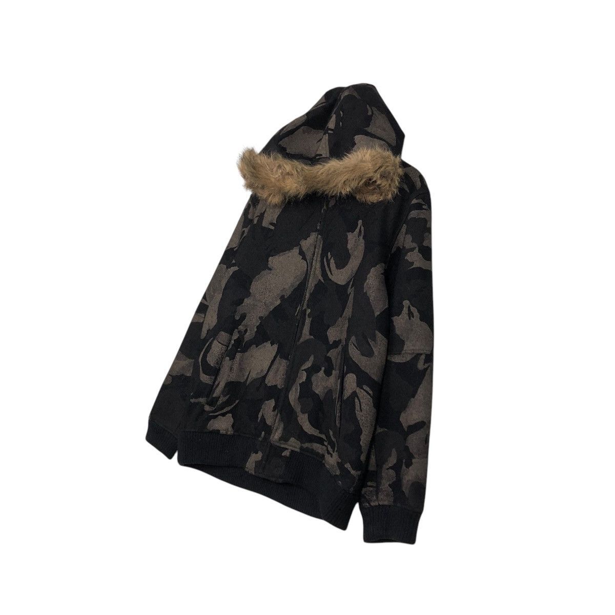 Vintage 🔥VINTAGE BOMBER JACKET VILLE D’ESPOIR CAMOUFLAGE MINK FUR Size US L / EU 52-54 / 3 - 4 Thumbnail