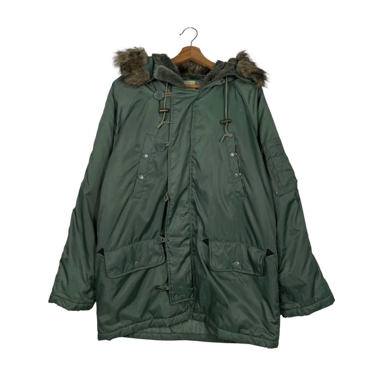 Japanese Brand Japanese Brand Freak Military Hooded Parka Jacket Size US M / EU 48-50 / 2 - 1 Thumbnail