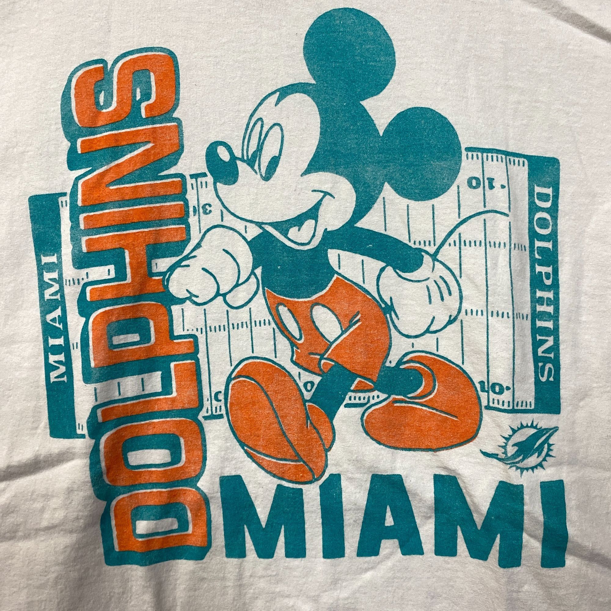 Junk Food Disney x Junk Food NFL Miami Dolphins Mickey Mouse Field T-S Size US L / EU 52-54 / 3 - 2 Thumbnail