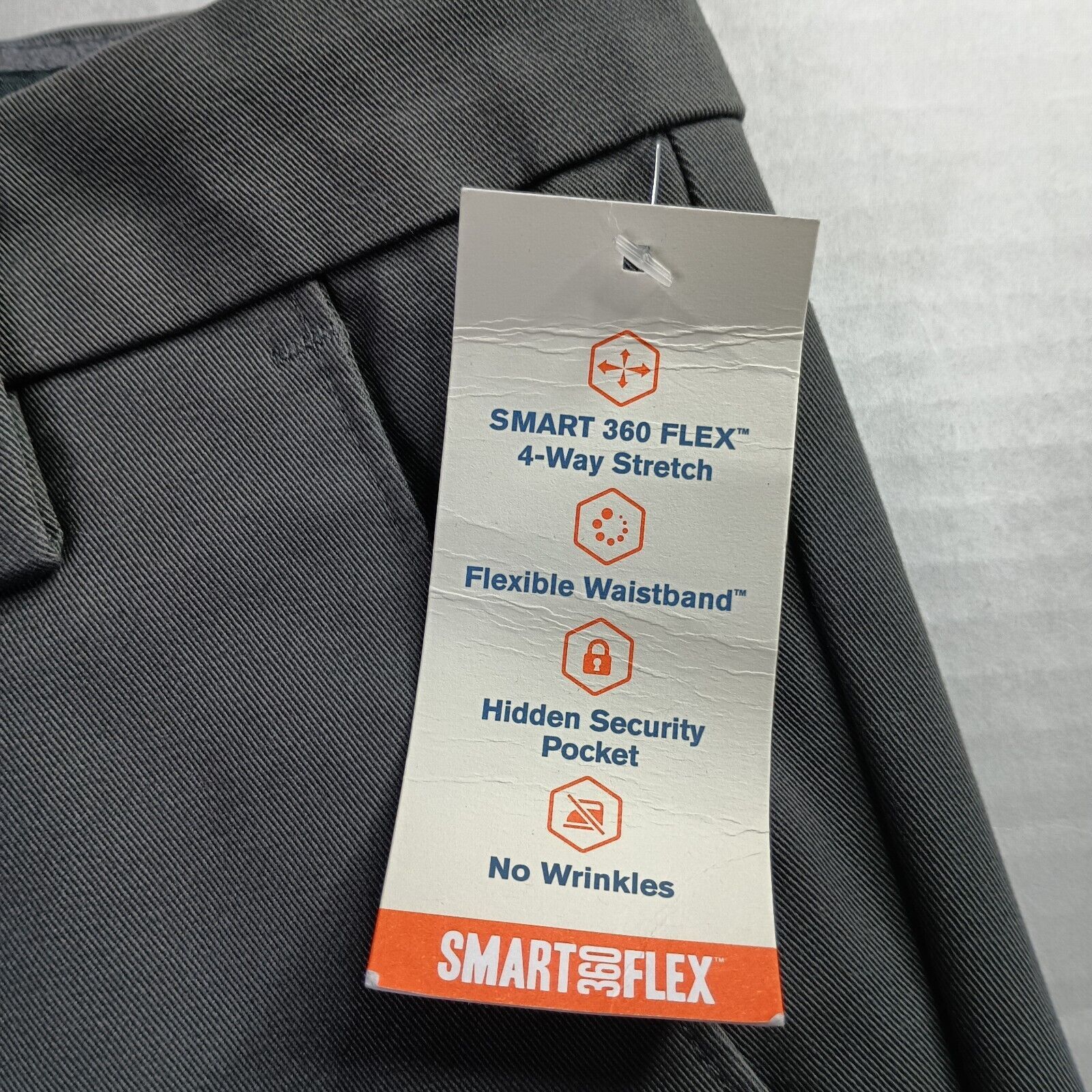 Dockers Dockers Workday Khakis Slim Fit Men's 30x32 Smart Flex Gray Size US 30 / EU 46 - 3 Thumbnail