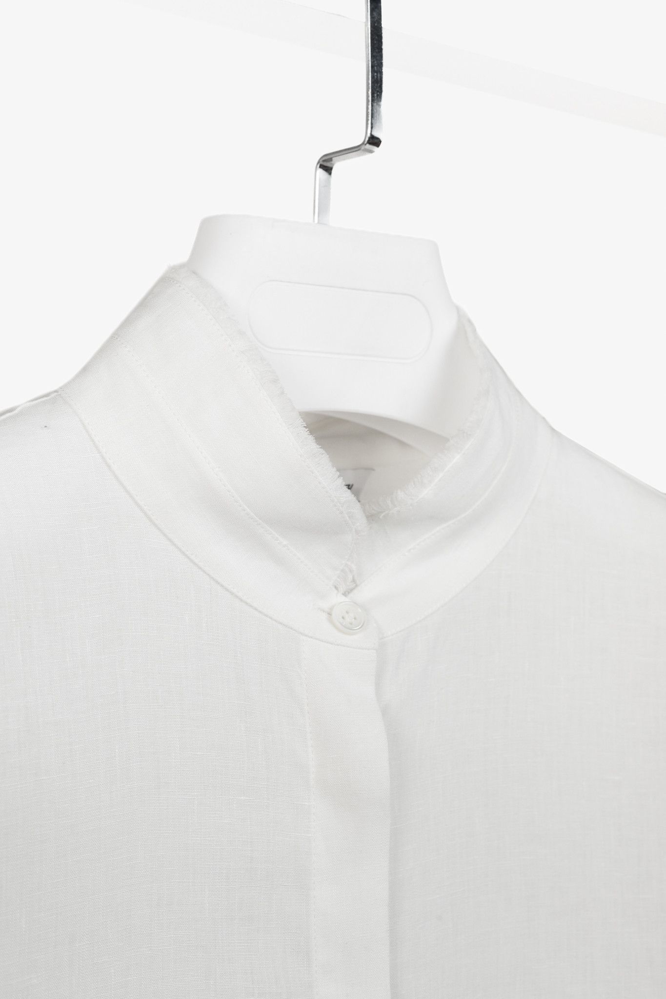 Loro Piana Loro Piana Linen Fringe-Trim Long-Sleeve Buttoned Shirt Size M / US 6-8 / IT 42-44 - 5 Thumbnail